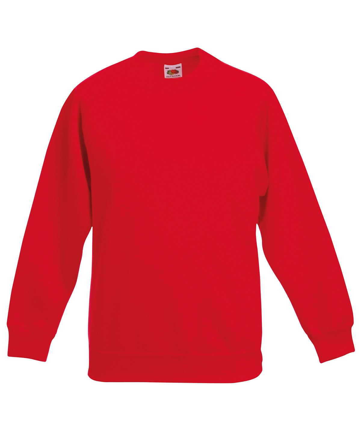 Fruit of the Loom SS271 Kids classic raglan sweatshirt in Red