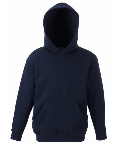 Fruit of the Loom SS273 Kids classic hooded sweatshirt in Deep Navy
