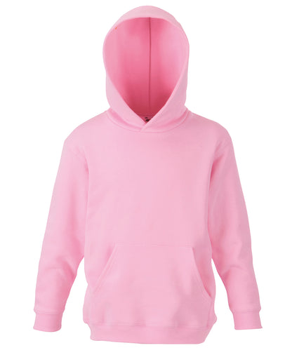 Fruit of the Loom SS273 Kids classic hooded sweatshirt in Light Pink