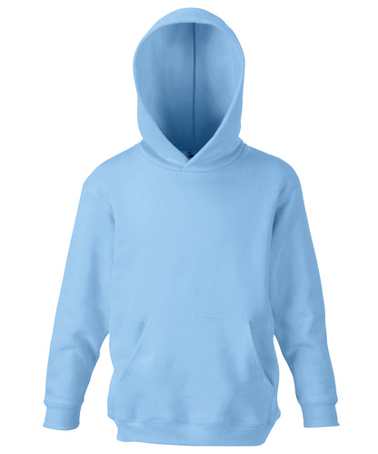 Fruit of the Loom SS273 Kids classic hooded sweatshirt in Sky Blue