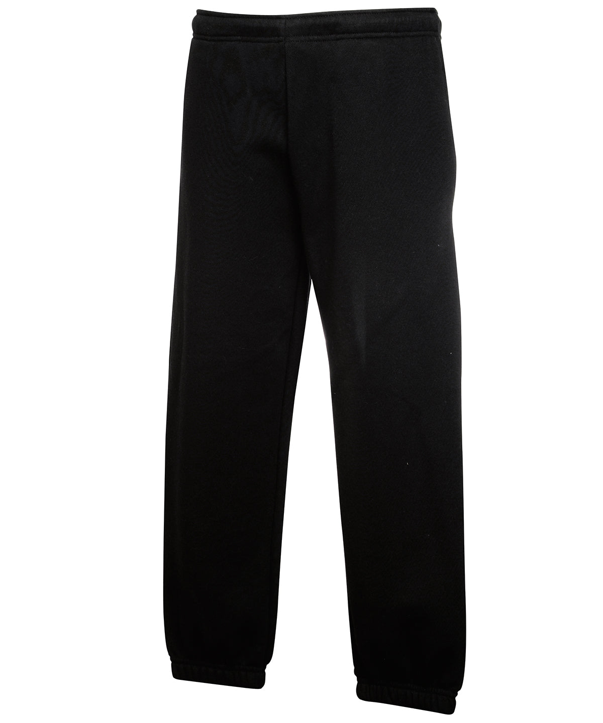 Fruit of the Loom SS323 Kids classic elasticated cuff jog pants in Black