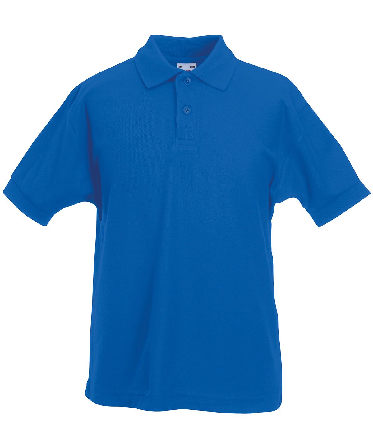 Fruit of the Loom SS417 Kids 65/35 piqué polo in Royal Blue