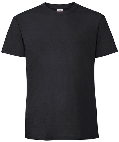 Fruit of the Loom SS422 Iconic 195 ringspun premium T in Black*