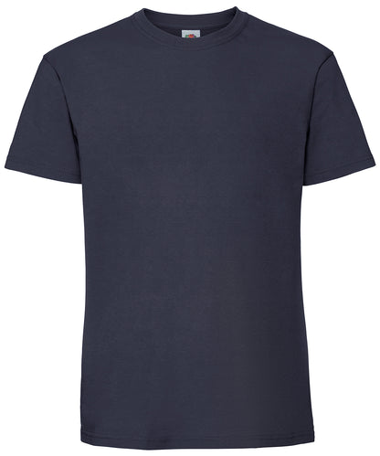 Fruit of the Loom SS422 Iconic 195 ringspun premium T in Deep Navy