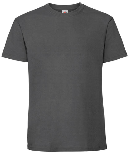 Fruit of the Loom SS422 Iconic 195 ringspun premium T in Light Graphite
