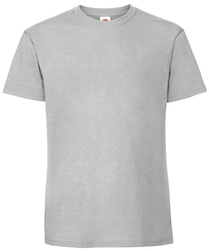 Fruit of the Loom SS422 Iconic 195 ringspun premium T in Zinc