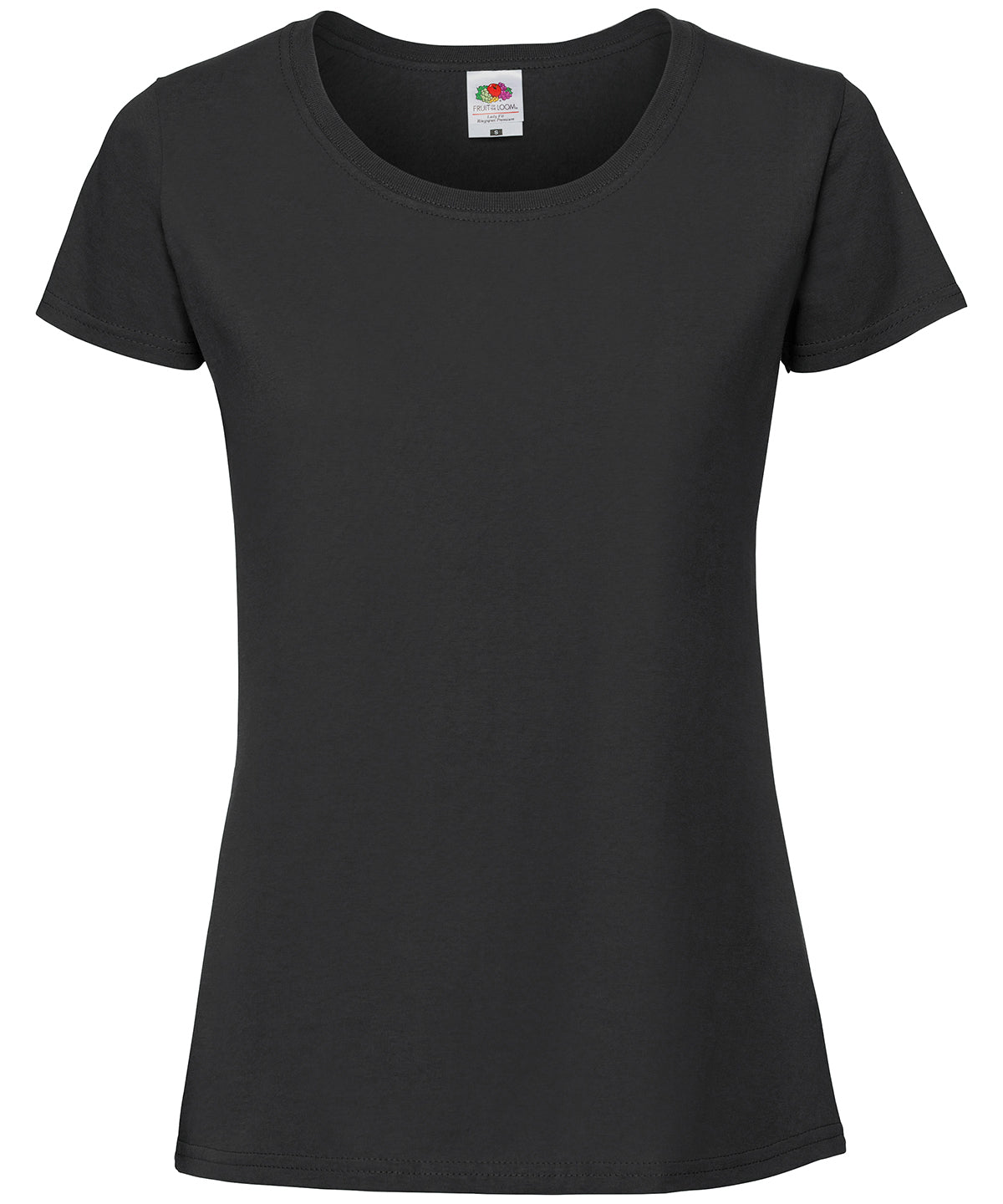 Fruit of the Loom SS424 Women's Iconic 195 ringspun premium t-shirt in Black