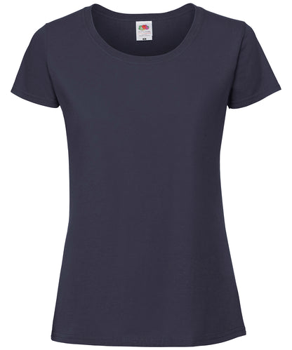 Fruit of the Loom SS424 Women's Iconic 195 ringspun premium t-shirt in Deep Navy