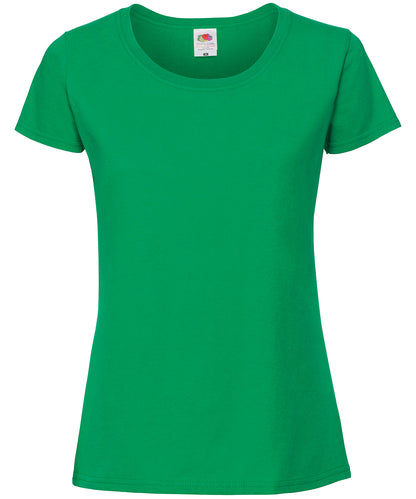 Fruit of the Loom SS424 Women's Iconic 195 ringspun premium t-shirt in Kelly Green