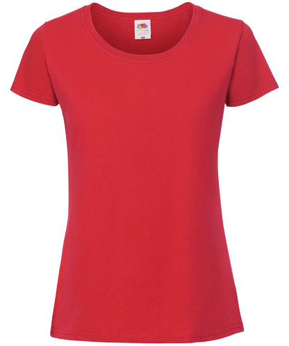 Fruit of the Loom SS424 Women's Iconic 195 ringspun premium t-shirt in Red