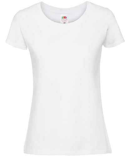 Fruit of the Loom SS424 Women's Iconic 195 ringspun premium t-shirt in White