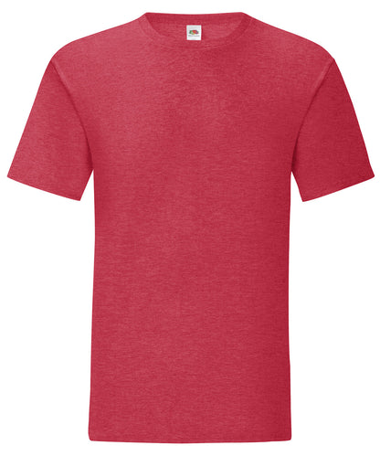 Fruit of the Loom SS430 Iconic 150 T in Heather Red