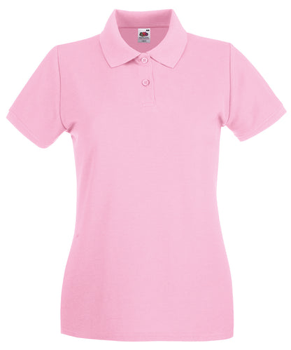 Fruit of the Loom SS505 Women's premium polo in Light Pink