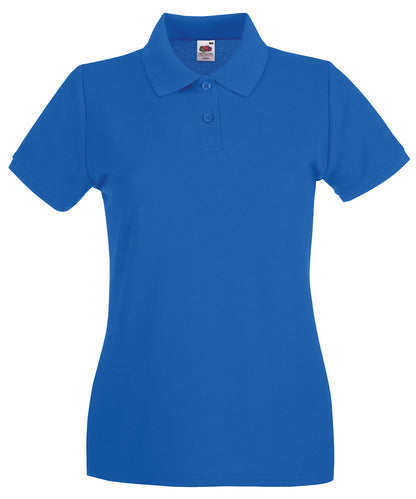 Fruit of the Loom SS505 Women's premium polo in Royal Blue