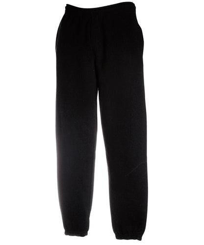 Fruit of the Loom SS805 Premium 70/30 elasticated sweatpants in Black