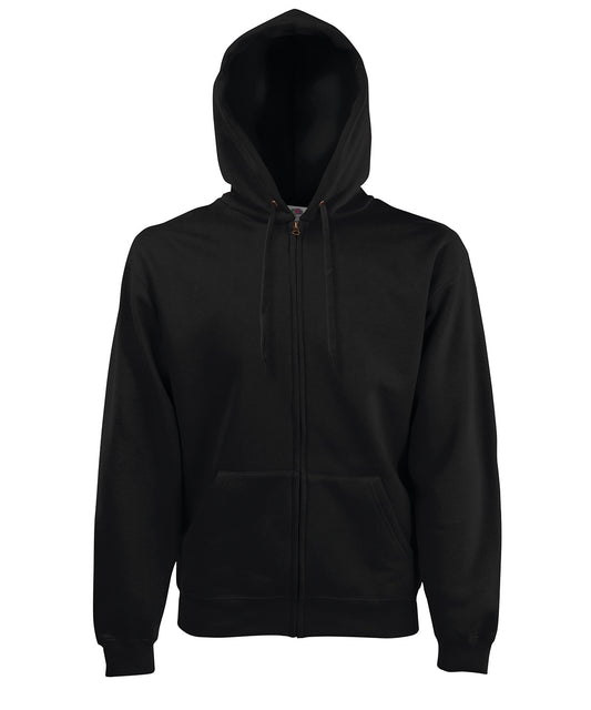 Fruit of the Loom SS822 Premium 70/30 hooded sweatshirt jacket in Black*