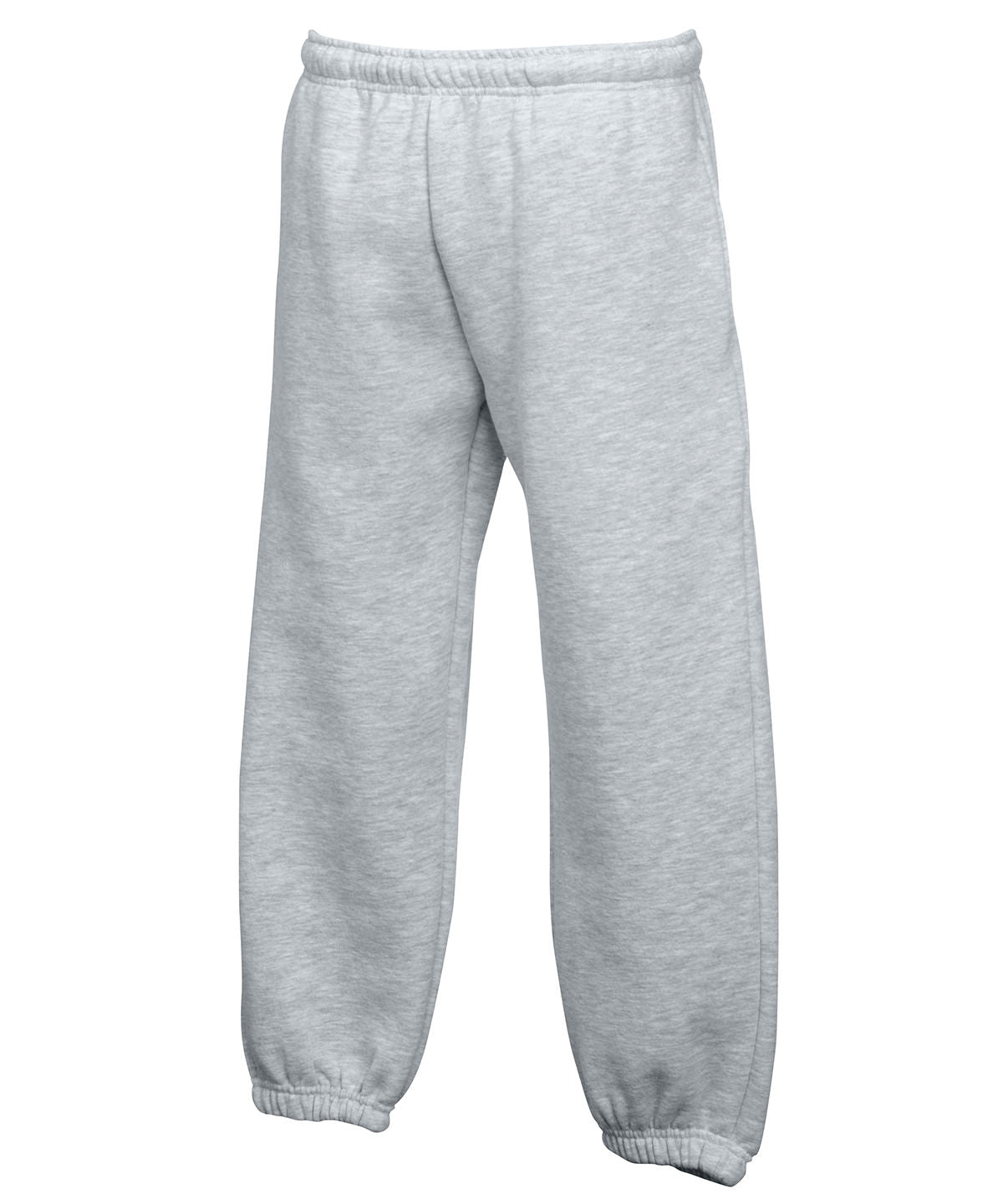 Fruit of the Loom SS823 Kids premium elasticated cuff jog pants in Heather Grey