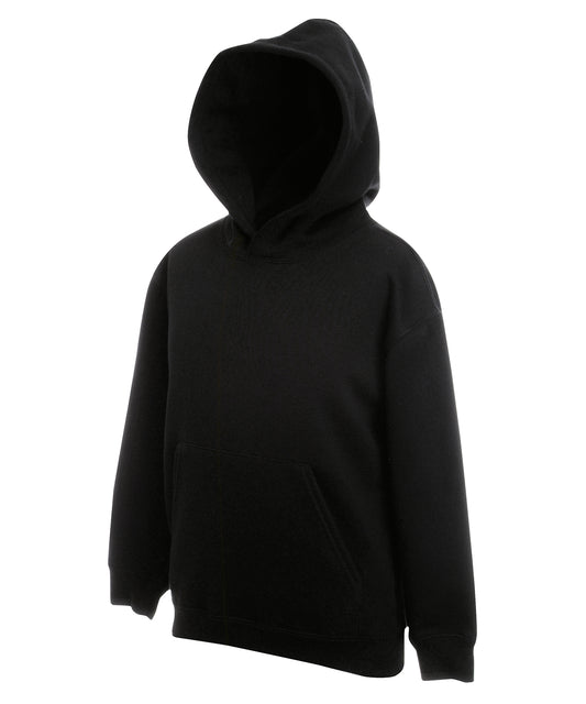 Fruit of the Loom SS873 Kids premium hooded sweatshirt in Black