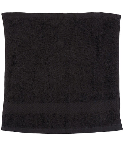 Towel City TC001 Luxury range face cloth in Black