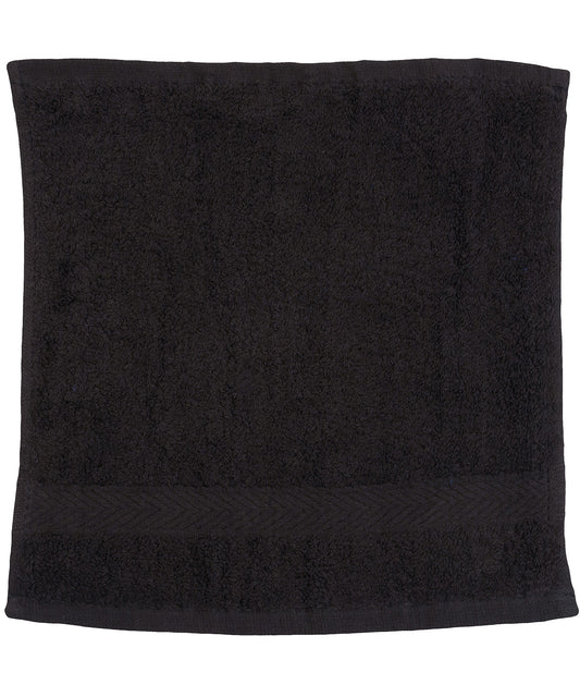 Towel City TC001 Luxury range face cloth in Black