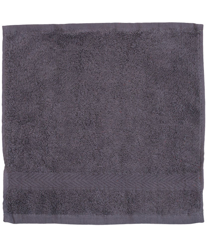 Towel City TC001 Luxury range face cloth in Steel Grey
