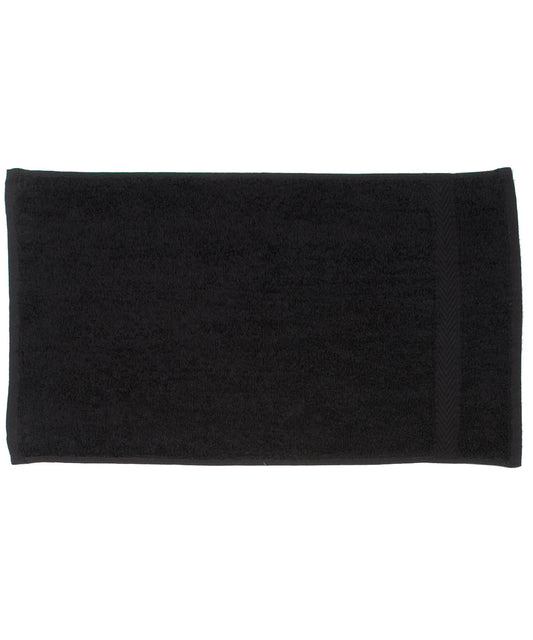 Towel City TC005 Luxury range guest towel in Black
