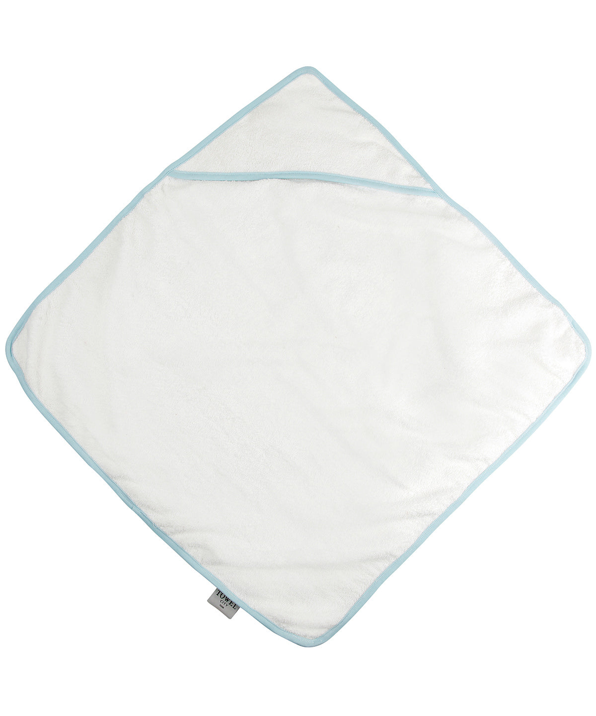 Towel City TC036 Babies' hooded towel in White/Blue