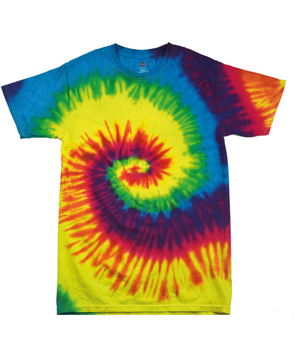 Colortone TD02B Kids tie-dye T in Rainbow