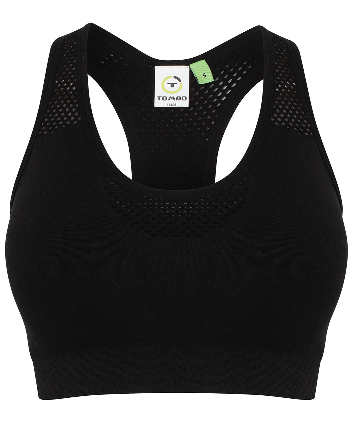 Tombo TL696 Women's seamless sports bra in Black