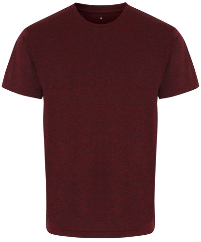 TriDri® TR010 Men's TriDri® performance t-shirt in Burgundy/ Black Melange