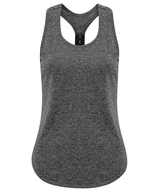 TriDri® TR027 Women's TriDri® performance strap back vest in Black Melange