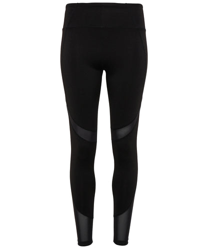 TriDri® TR034 Women's TriDri® mesh tech panel leggings full-length in Black*