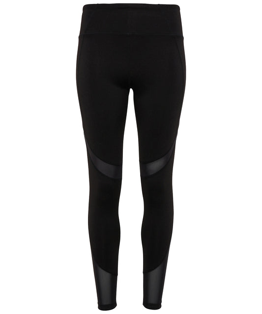 TriDri® TR034 Women's TriDri® mesh tech panel leggings full-length in Black*