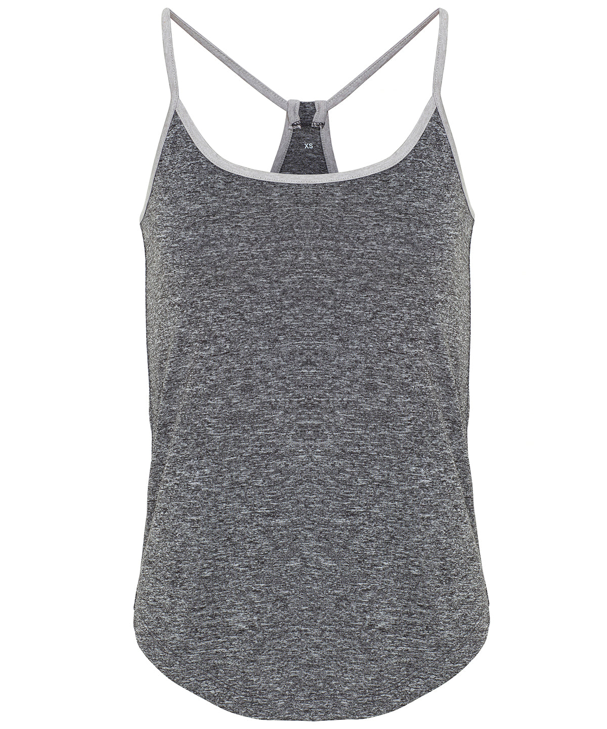 TriDri® TR043 Women's TriDri® yoga vest in Black Melange/Silver Melange