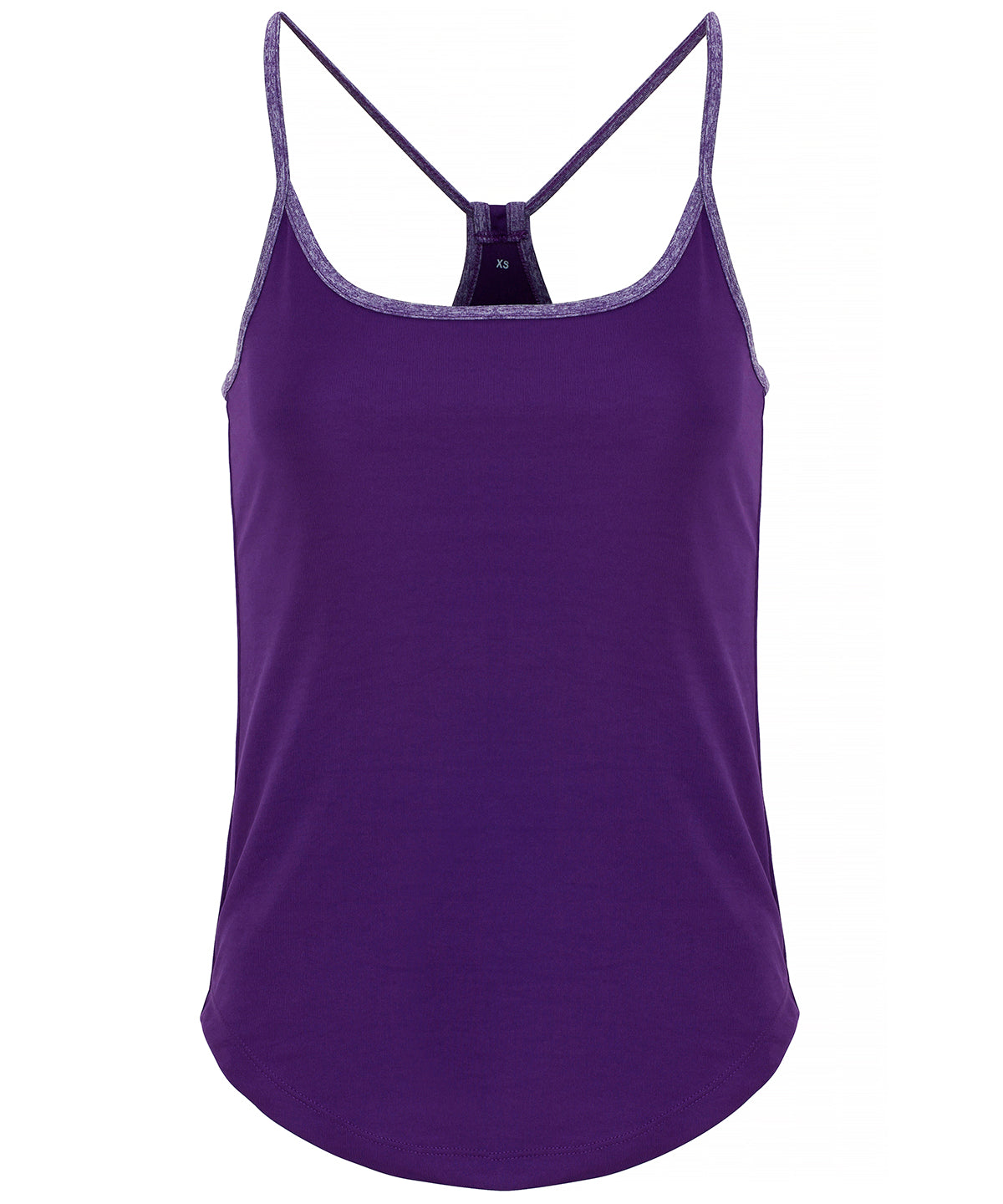 TriDri® TR043 Women's TriDri® yoga vest in Bright Purple/Purple Melange
