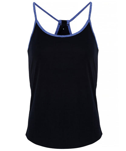 TriDri® TR043 Women's TriDri® yoga vest in French Navy/Blue Melange