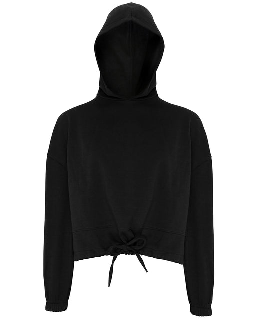 TriDri® TR085 Women's TriDri® cropped oversize hoodie in Black