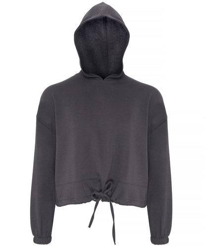 TriDri® TR085 Women's TriDri® cropped oversize hoodie in Charcoal