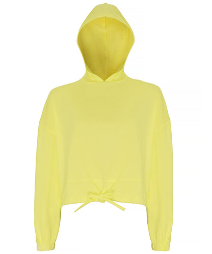 TriDri® TR085 Women's TriDri® cropped oversize hoodie in Lemon