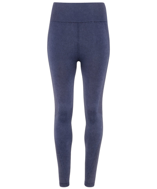 TriDri® TR305 Women's TriDri® seamless 3D fit" multi-sport denim look leggings" in Indigo Denim