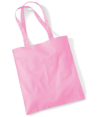 Westford Mill WM101 Bag for life - long handles in Classic Pink
