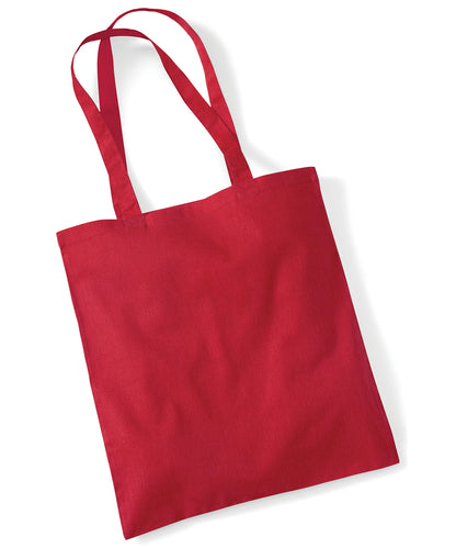 Westford Mill WM101 Bag for life - long handles in Classic Red