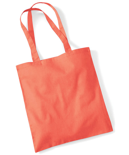 Westford Mill WM101 Bag for life - long handles in Coral