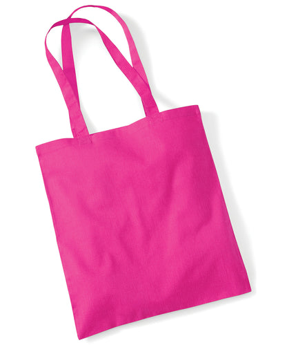 Westford Mill WM101 Bag for life - long handles in Fuchsia