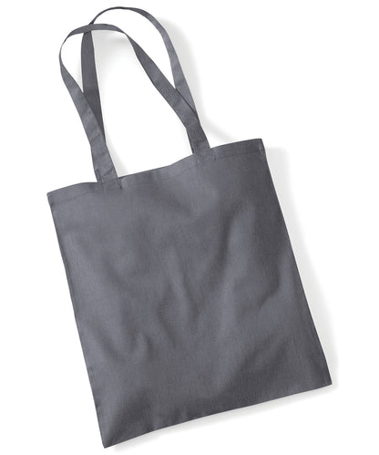 Westford Mill WM101 Bag for life - long handles in Graphite Grey