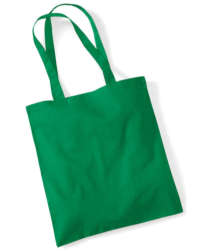 Westford Mill WM101 Bag for life - long handles in Kelly Green