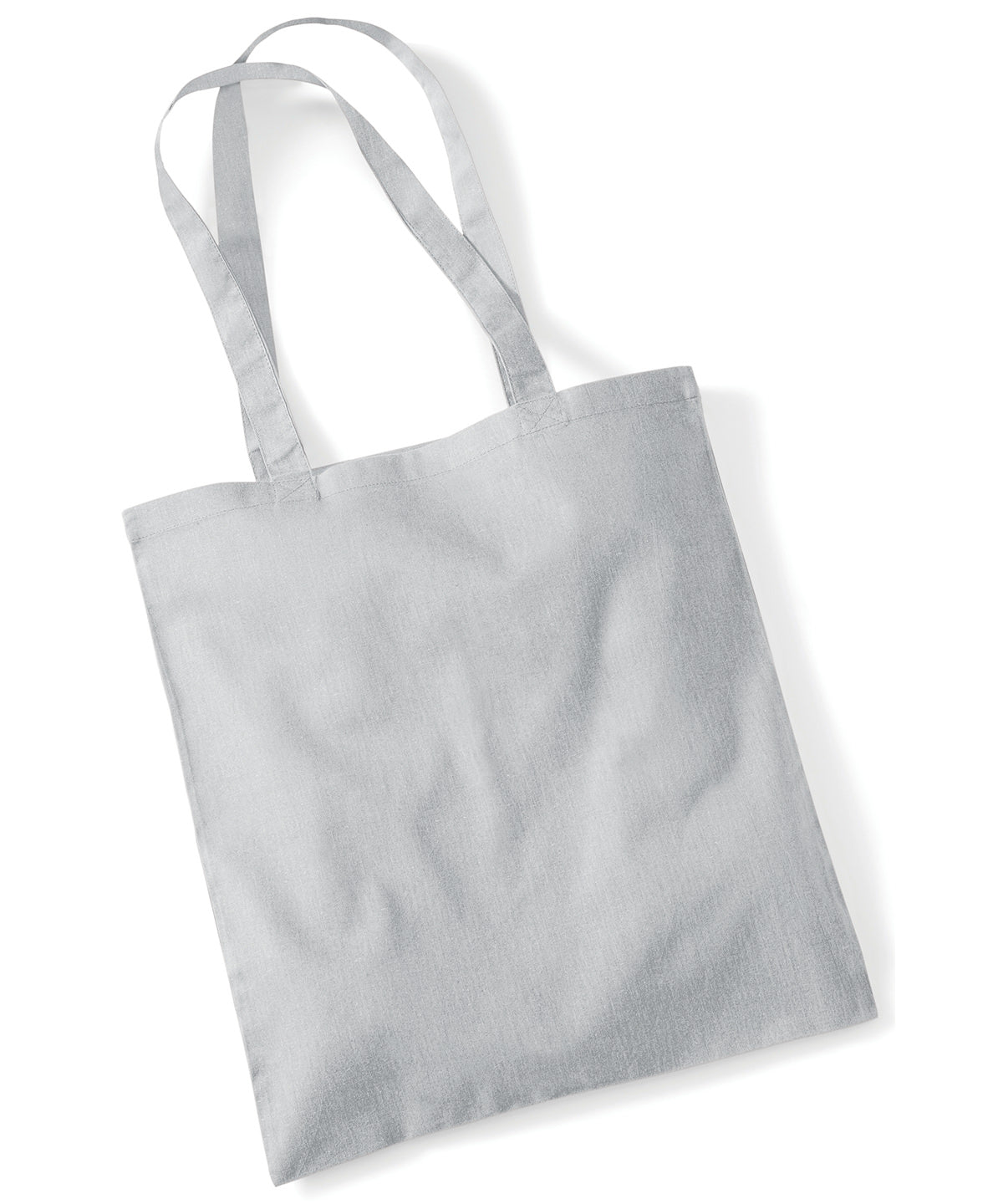 Westford Mill WM101 Bag for life - long handles in Light Grey