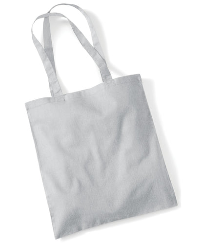 Westford Mill WM101 Bag for life - long handles in Light Grey