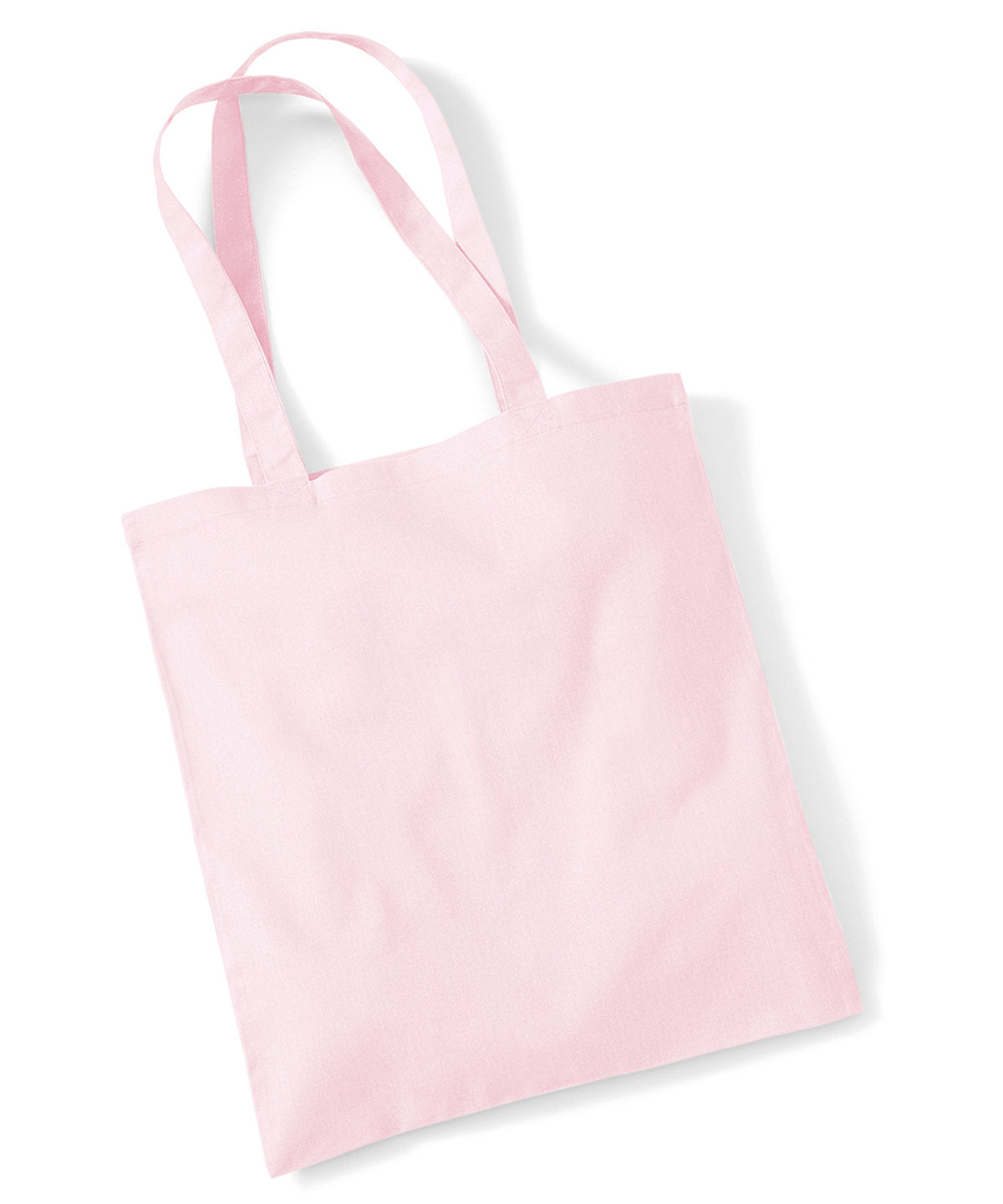 Westford Mill WM101 Bag for life - long handles in Pastel Pink