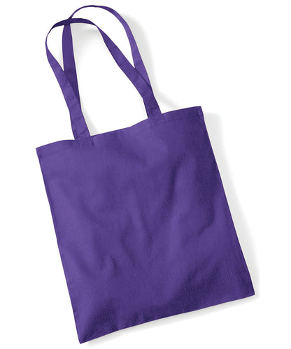 Westford Mill WM101 Bag for life - long handles in Purple